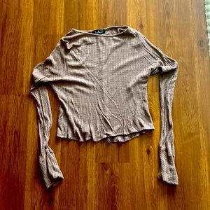 Lulus light weight sweater- light brown